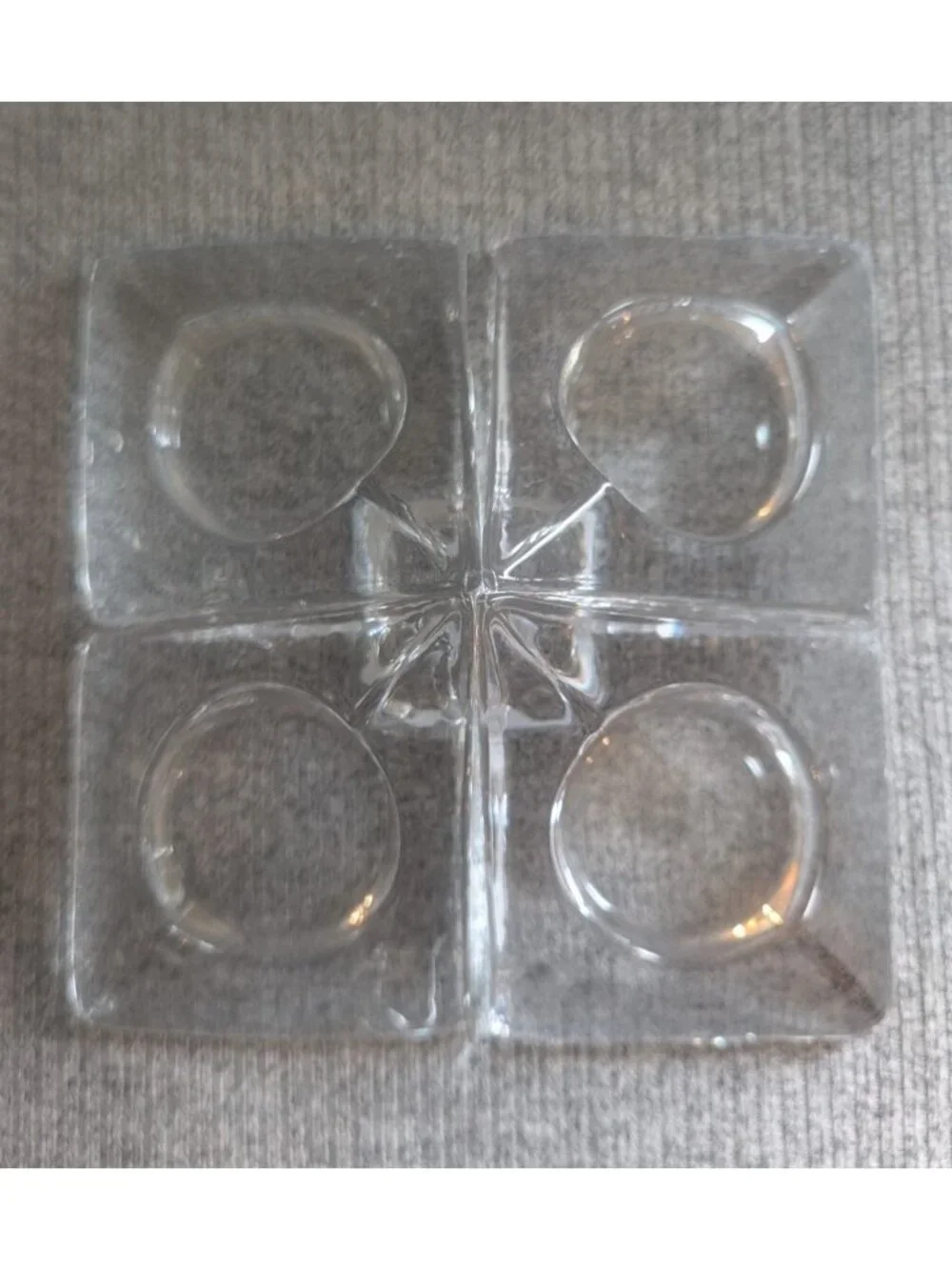 Set of 4 Nybro Sweden Pyramid Candle Holders by Tord Kjellstrom, 3 3/4" EUC - Picture 3 of 7
